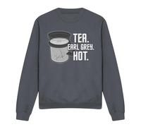 (M, Charcoal) Star Trek Unisex Adult Earl Grey Sweatshirt