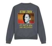 (M, Charcoal) Star Trek Unisex Adult Last Battlefield Sweatshirt