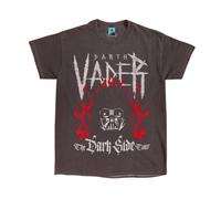 (M, Charcoal) Star Wars Unisex Adult The Dark Side Tour Back Print Vintage Wash T-Shirt