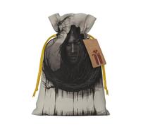 M Christmas Bags â€“ Horrible branches Print Holiday Drawstring Gift Pouches for Xmas, Birthday, Wedding & Party Favors