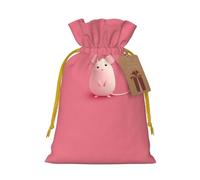 M Christmas Bags - The little mouse who made a mistake Print Holiday Drawstring Gift Pouches for Xmas, Birthday, Wedding & Party Favors
