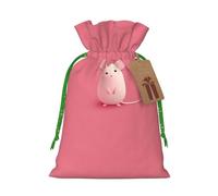 M Christmas Bags - The little mouse who made a mistake Print Holiday Drawstring Gift Pouches for Xmas, Birthday, Wedding & Party Favors