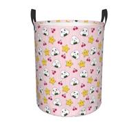 M Circular Hamper Lovely Rice Ball Print for Dirty Clothes