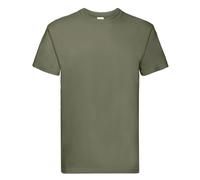 (M, Classic Olive) Fruit of the Loom Mens Super Premium T-Shirt