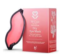 M-Club Heated Dry Eye Mask for Menopause & Dry Eyes Relief - Reusable Moist Heat Compress for Dry, Sore, Gritty Eyes During Menopause Also Helps Relieve Blepharitis & Styes - Antibacterial Protection
