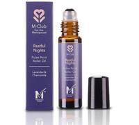 M-Club Lavender Essential Oil Roll On for Sleep, Pulse Point Oil, Menopause | Natural Aromatherapy Blend with Chamomile, Apply to Wrists and Temples at Bedtime, Handbag Size, Vegan, Relaxation, Sleep Aid