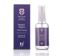 M-Club Lavender Pillow Spray for Deep Sleep, Calming Bedtime Mist, 100ml | Natural Chamomile Blend, Mist onto Bedding and Nightwear, Vegan, Travel Size, Travel Ready, Menopause, Sleep Aid, Relaxation
