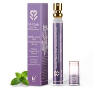 M-Club Restful Sleep Oral Supplement Spray 14ml - Fast-Absorbing, 30-Day Supply - B Vitamins, Magnesium, HTP & GABA - Menopause, Vegan, Non-GMO - Peppermint Flavour