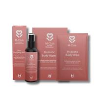 M-Club Skin Refresh Bundle - Probiotic Body Wipes & Purifying Face and Body Mist - On-the-Go Hygiene & Hydration for Women - Freshness, Odour Control & Menopause Skin Support