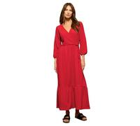 M&Co 3/4 Sleeve Tie Wrap Dress - Women's Red