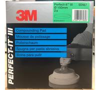 M&Co 3M GREEN FLAT POLISHING PAD, 50487, Medium, 150.0, Acrylic, Plastic, ABRASIVES