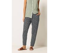 M&co Abstract Print Hareem Trousers In Black Black