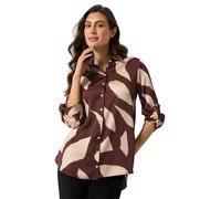 M&Co Abstract Print Shirt - Women's Brown