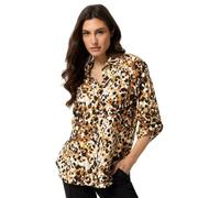 M&Co Women's Animal Print Shirt in Brown | Size: 16 M&Co Brown 16