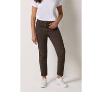 M&co Ankle Grazer Jeans In Chocolate Chocolate