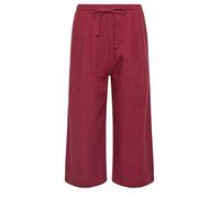 M&Co Berry Purple Linen Culottes - Women's