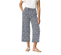 M&Co Women's Abstract Print Wide Leg Culottes in Mid Navy | Size: 16L M&Co Mid Navy 16L