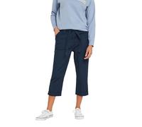 M&Co Blue Cool Cotton Poplin Cropped Trouser - Women's