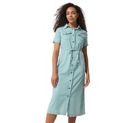 M&Co Women's Denim Cotton Midi Shirt Dress in Light Blue | Size: 20 M&Co Light Blue 20
