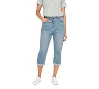 M&Co Blue Light Wash Cropped Boyfriend Jeans - Women's