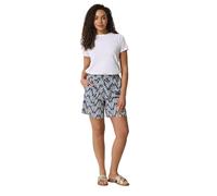 M&Co Blue & White Leaf Print Shorts - Women's