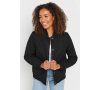 M&co Boucle Bomber Jacket In Black Black 14