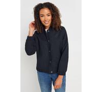 M&co Boucle Bomber Jacket In Dark Navy Dark Navy 10