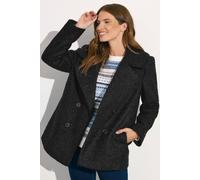 M&co Boucle Style Jacket In Black Black 14
