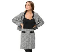 M&Co Boucle Tweed A-Line Skirt - Women's Black