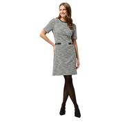 M&Co Boucle Tweed Tailored Dress - Women's Black