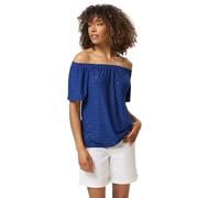 M&Co Womens Broderie Bardot Top - Women's Blue