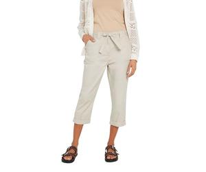 M&Co Brown Cool Cotton Poplin Cropped Trouser - Women's