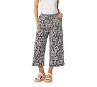 M&Co Brown Leaf Print Culottes - Women's
