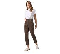 M&Co Women's Turn Up Mom Jeans in Chocolate | Size: 16S M&Co Chocolate 16S