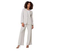 Button Front Blazer M&Co Grey 12