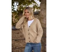 M&co Cable Knit Cardigan In Natural Natural 16-18