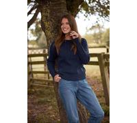 M&Co Womens Blue Cable Knit Jumper - Women's