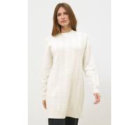 Cable Knit Tunic Jumper M&Co Ivory 14-16