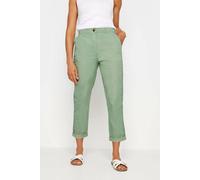 M&co Chino Three Quarter Trousers In Pale Green Pale Green 18