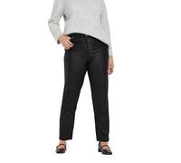 M&Co Coated Straight Leg Jeans - Women's Black