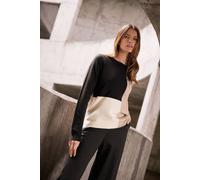 M&co Colourblock Jumper In Natural Natural 14-16