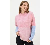 M&Co Women's Colourblock Knitted Jumper | Size: 18-20 M&Co Multicolor 18-20