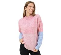 M&Co Women's Colourblock Knitted Jumper | Size: 14-16 M&Co Multicolor 14-16
