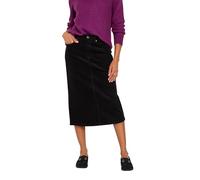 M&Co Women's Cord Midi Skirt in Black | Size: 10