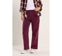 M&Co Women's Cord Wide Leg Trousers in Red | Size: 14 M&Co Red 14