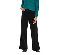 M&Co Womens Cord Wide Leg Trousers - Women's Black