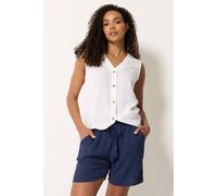 M&co Crinkle Tie Waist Shorts In Dark Navy Dark Navy