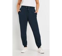 M&Co Navy Cuffed Drawstring Joggers - Women's