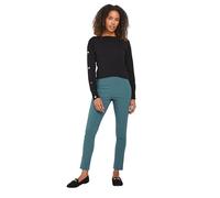 M&Co Denim Blue Stretch Bengaline Trousers - Women's