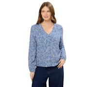 M&Co Women's Ditsy Floral Long Sleeve Blouse in Blue | Size: 18 M&Co Blue 18